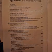 Menu V at Restaurant Elia Beach in Mykonos