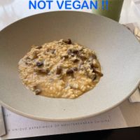 Disappointed that clearly marked vegan option on the menu was prepared with cow cheesee  at Restaurant Elia Beach in Mykonos