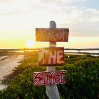 Sunset at Nómade Comida Sustentável in Pataias