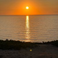 Sunset at Nómade Comida Sustentável in Pataias