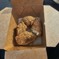 My cut up Chai Cookie donut at Strawberry Snail in Schenectady