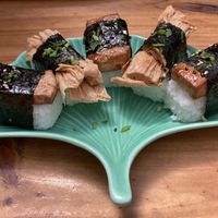 Mixed musubi  at Wabi Sabi in Santiago