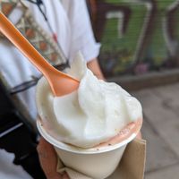 Lemon + Watermelon and Mint at CAJÚ Gelato in Barcelona