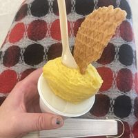 Ginger-melon and mango-lime   at CAJÚ Gelato in Barcelona