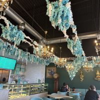 Interesting decor   at Unicorniverse Bakery & Cafe in Round Rock