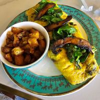 Sicilian omelet with potatoes at Unicorniverse Bakery & Cafe in Round Rock