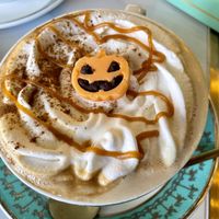 Pumpkin King Latte  at Unicorniverse Bakery & Cafe in Round Rock