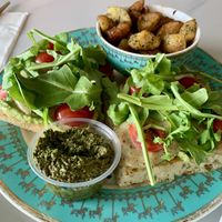 Sicilian Avocado Toastt  at Unicorniverse Bakery & Cafe in Round Rock
