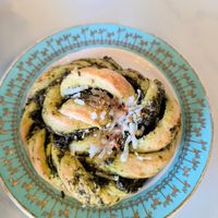 Pesto roll at Unicorniverse Bakery & Cafe in Round Rock