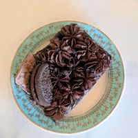 Gluten free espresso brownie at Unicorniverse Bakery & Cafe in Round Rock
