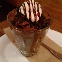 chocolate parfait at Veggie Grill - Westwood in West Los Angeles
