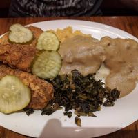 Southern fried chicken plate at Veggie Grill - Westwood in West Los Angeles