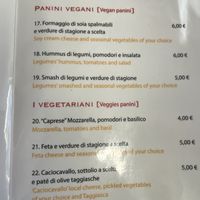Vegan and vegetarian sandwiches on the menu   at Pane, Amore & Fantasia in Minori