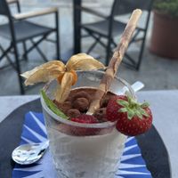 Vegan tiramisu   at Restaurant Kalea in Brissago