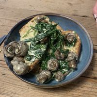 Creamy mushrooms on sourdough   at The Forest in Tamworth