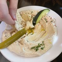 Hummus and pita  at Zayna Mediterranean in Tucson