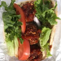 I like spicy, so I add lots of their wonderful Shat-tah (Red Chili) Sauce on top. at Zayna Mediterranean in Tucson