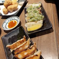 Gyoza und fryed "chicken" at Pariking in Kanazawa