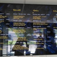 Half of the menu - unfortunately I didn't take a photo of the other half, showing the vegetarian and vegan pizzas. at Quinto Vilhelmina in Vilhelmina