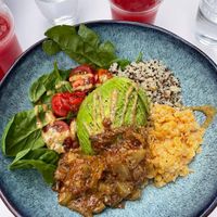 Vegan Bowl with quinoa, avocado and lentils  at Zeni Coffee in Nice