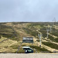Skiing area & parking across the road   at Tea at The Shee in Ballater