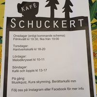 Schedule at Kafe Schuckert in Dals Langed