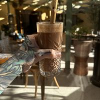 Peanut butter and cocoa smoothie. Incredible    at Nicole's Greenhouse in Hurghada
