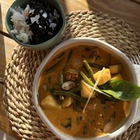 Thai tofu curry   at Nicole's Greenhouse in Hurghada