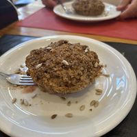 Apple crumble  at Vegetariana in Buenos Aires