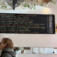 Menú boards  at Vegetariana in Buenos Aires