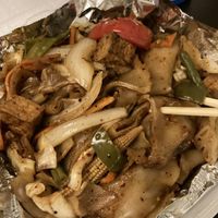 Pad Kee Mao with wide noodles (so good) at Chaang Thai in Morgantown