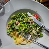 Quinoa bowl (replaced with couscous because they ran out of quinoa) at Restaurant Müller in Schwangau