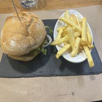 Vegan burgerr  at Quinto Carallo in Palas De Rei