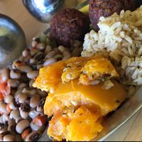 vegan three at Tastebuds in Willits