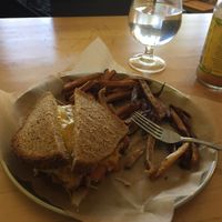 Vegan tempeh Ruben   at Tastebuds in Willits