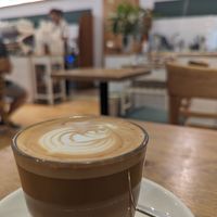 Oat flat white at Ecocafe in Budapest