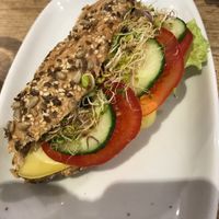 Vegan sandwich  at Ecocafe in Budapest