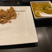 Fried rice with tofu and vegetable curry sauce   at Chy Liverpool City Centre in Liverpool