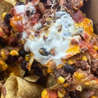 Vegan jackfruit nachos at Crystal's Zen and Juice in Jackson