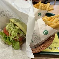 Green burger  at Mos Burger  in Sendai