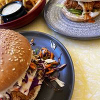 Baron Burger and Arkan-Sauce Burger  at Two-Bit Villains in Adelaide