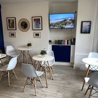 Seating   at Greek Artisan Pastries in Edinburgh