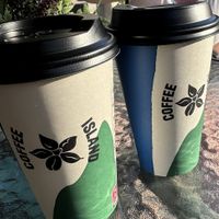 Nice lattes   at Coffee Island in Kos