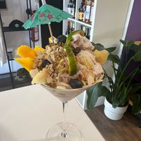 vegan soft serve ice cream  at Pussy Galore  in Costa De Caparica