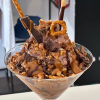 vegan soft serve ice cream  at Pussy Galore  in Costa De Caparica