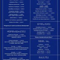 menu at On Gourmet in Zumaia