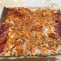 Onion Pizza at Paquita Degustació in Tarragona