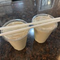 Vegan vanilla milkshakes (soymilk)  at AL's Ice Cream Shoppe in Middletown