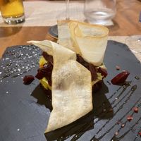 Beetroot tartar  at La Casita Bistrot in Mallorca