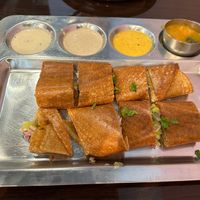 Potatoe Dosa. This was amazing   at Desilicious Cafe in Austin